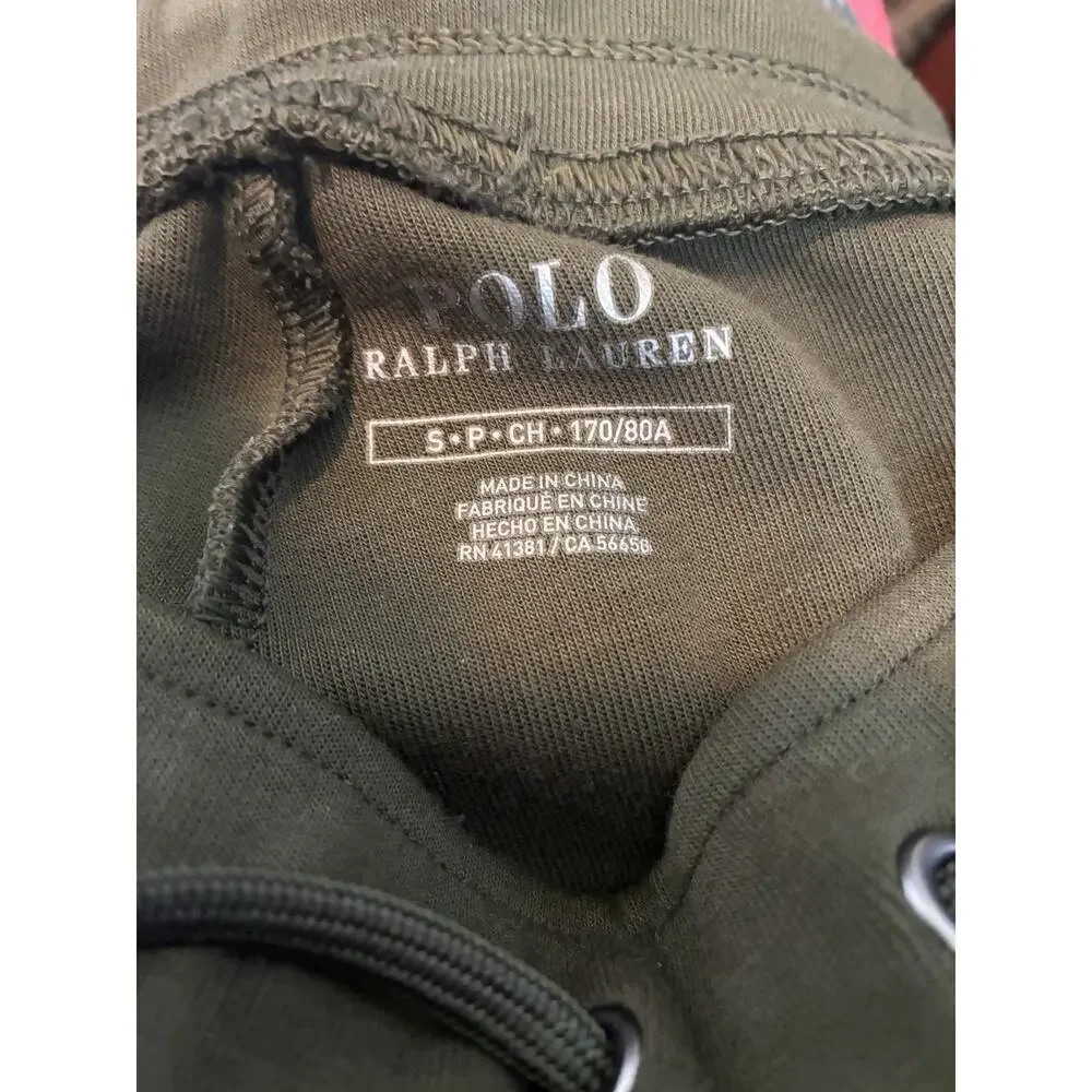 Polo Ralph Lauren Men’s Tracksuit Set Hoodie & Jogger Pants Olive Green Sz Small